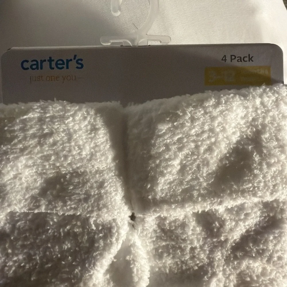 Carter's Just One You baby Chenille Socks in white 4-pack Size 3-12 months
